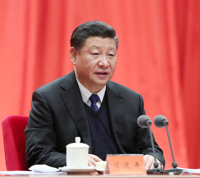 1月11日，中共中央總書記、國(guó)家主席、中央軍委主席習(xí)近平在中國(guó)共產(chǎn)黨第十九屆中央紀(jì)律檢查委員會(huì)第二次全體會(huì)議上發(fā)表重要講話。