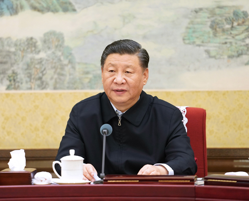 12月26日至27日，中共中央政治局召開“不忘初心、牢記使命”專題民主生活會，中共中央總書記習近平主持會議并發表重要講話。新華社記者 李學仁 攝